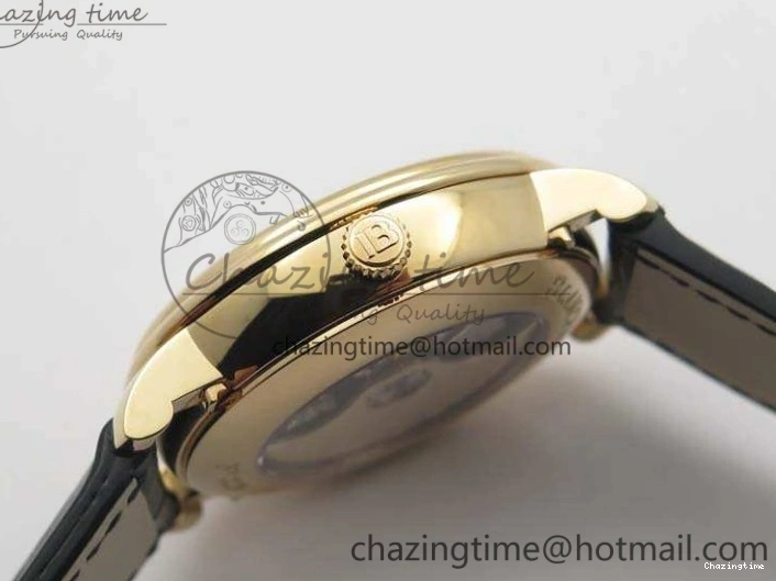 1228 Villeret 6654 RG Complicated Function OMF 1:1 Best Edition White Texture Dial On Leather Strap A Bright 8105